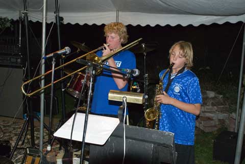 Nephews play in the band